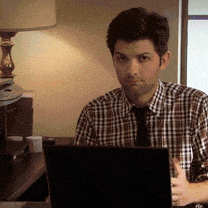 gif of man who is frustrated with online dating