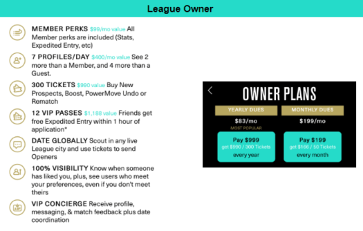League owner cost