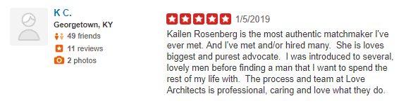 The Love Architects Yelp review