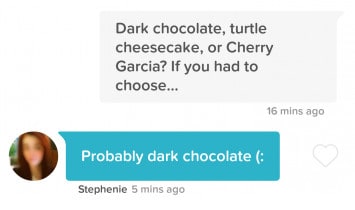 tinder first message example
