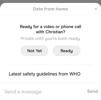 Ready to date from home on Hinge