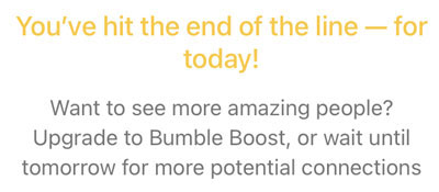 Bumble Daily Likes Limit