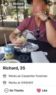 example of a Facebook Dating match
