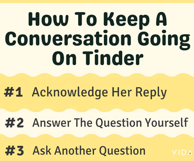 how to keep a conversation going on Tinder