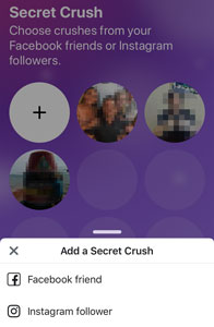how to add a Secret Crush on Facebook