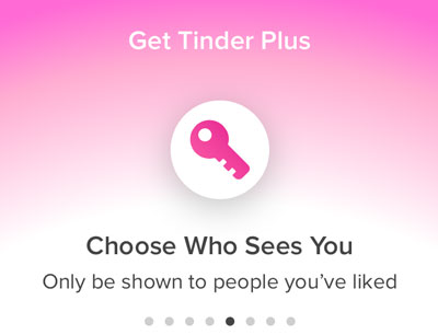 Hide Tinder profile and choose who sees you