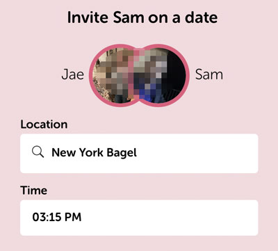Date invite on Thursday app