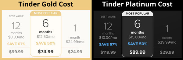 Tinder Gold vs Tinder Premium Cost 2022